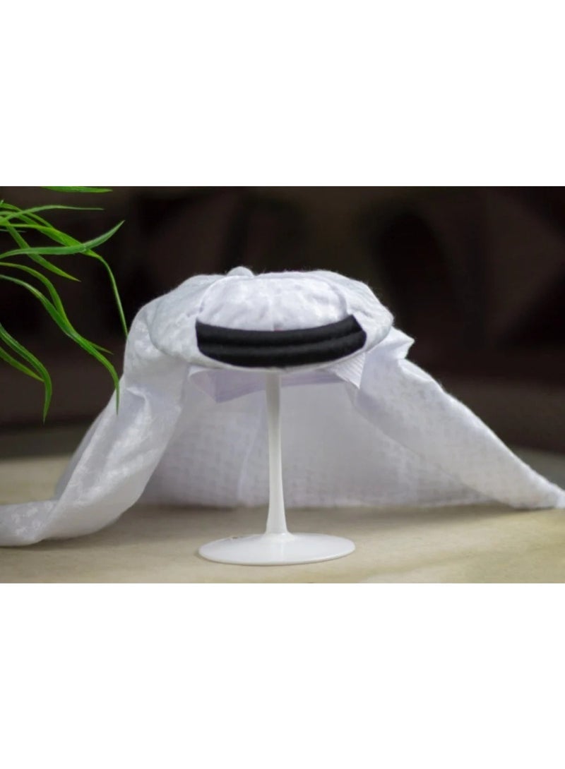 Ready-made boy's shemagh and agal - white